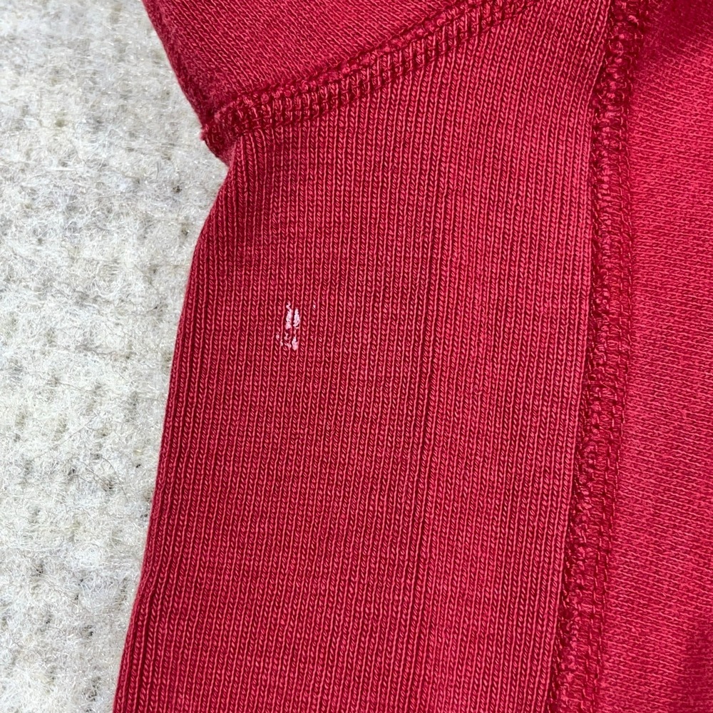 Vintage Y2K Gap Hoodie Men XL Red Gray Sweatshirt Sweater Spell Out 2000s - Picture 10 of 12